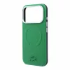 Lacoste PVC Petit Pique Semi Wrap Embossed MagSafe tok, Apple iPhone 18 Pro Max - Estragon