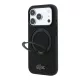 Lacoste PVC Petit Pique Semi Wrap Ring Stand MagSafe tok, Apple iPhone 18 Pro - fekete