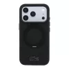 Lacoste PVC Petit Pique Semi Wrap Ring Stand MagSafe tok, Apple iPhone 18 Pro Max - fekete