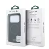 Lacoste PVC Petit Pique Semi Wrap Ring Stand MagSafe tok, Apple iPhone 18 Pro Max - fekete