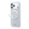 Lacoste PVC Petit Pique Semi Wrap Ring Stand MagSafe tok, Apple iPhone 18 Pro - szürke