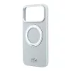 Lacoste PVC Petit Pique Semi Wrap Ring Stand MagSafe tok, Apple iPhone 18 Pro - szürke