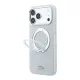 Lacoste PVC Petit Pique Semi Wrap Ring Stand MagSafe tok, Apple iPhone 18 Pro Max - szürke