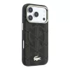 Lacoste PVC Semi Wrap Blend Embossed MagSafe tok, Apple iPhone 18 Pro - barna