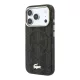 Lacoste PVC Semi Wrap Blend Embossed MagSafe tok, Apple iPhone 18 Pro Max - barna