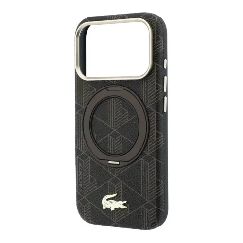 Lacoste PVC Semi Wrap Blend Ring Stand MagSafe tok, Apple iPhone 18 Pro Max - arany