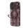 Lacoste PVC Semi Wrap Blend Ring Stand MagSafe tok, Apple iPhone 18 Pro - Burgundy