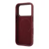 Lacoste PVC Semi Wrap Blend Ring Stand MagSafe tok, Apple iPhone 18 Pro - Burgundy