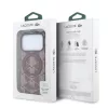 Lacoste PVC Semi Wrap Blend Ring Stand MagSafe tok, Apple iPhone 18 Pro - Burgundy