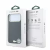 Lacoste PU Leather Champs Elysees Gold Logo MagSafe tok, Apple iPhone 18 Pro - Black