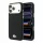 Lacoste PU Leather Champs Elysees Gold Logo MagSafe tok, Apple iPhone 18 Pro Max - Black