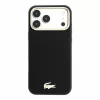 Lacoste PU Leather Champs Elysees Gold Logo MagSafe tok, Apple iPhone 18 Pro Max - Black