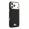 Lacoste PU Leather Champs Elysees Gold Logo MagSafe tok, Apple iPhone 18 Pro Max - Black