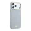 Lacoste Pu Leather Champs Elysees Gold Logo MagSafe tok, Apple iPhone 18 Pro Max - szürke