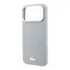 Lacoste Pu Leather Champs Elysees Gold Logo MagSafe tok, Apple iPhone 18 Pro Max - szürke