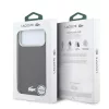 Lacoste Pu Leather Champs Elysees Gold Logo MagSafe tok, Apple iPhone 18 Pro - Burgundy