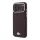Lacoste Pu Leather Champs Elysees Gold Logo MagSafe tok, Apple iPhone 18 Pro Max - Burgundy