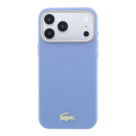   Lacoste Pu Leather Champs Elysees Gold Logo MagSafe tok, Apple iPhone 18 Pro - kék
