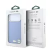 Lacoste Pu Leather Champs Elysees Gold Logo MagSafe tok, Apple iPhone 18 Pro - kék