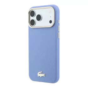  Lacoste Pu Leather Champs Elysees Gold Logo MagSafe tok, Apple iPhone 18 Pro Max - kék
