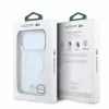 Lacoste IML Frosted Petit Pique Metal Logo MagSafe tok, Apple iPhone 18 Pro - Transparent