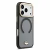 Lacoste IML Shockproof Petit Pique Gold Logo MagSafe tok, Apple iPhone 18 Pro - fekete