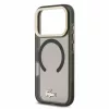 Lacoste IML Shockproof Petit Pique Gold Logo MagSafe tok, Apple iPhone 18 Pro - fekete