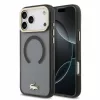 Lacoste IML Shockproof Petit Pique Gold Logo MagSafe tok, Apple iPhone 18 Pro Max - fekete