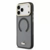 Lacoste IML Shockproof Petit Pique Gold Logo MagSafe tok, Apple iPhone 18 Pro Max - fekete