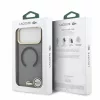 Lacoste IML Shockproof Petit Pique Gold Logo MagSafe tok, Apple iPhone 18 Pro Max - fekete