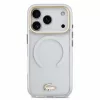 Lacoste IML Shockproof Petit Pique Gold Logo MagSafe tok, Apple iPhone 18 Pro - Transparent