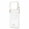 Lacoste IML Shockproof Petit Pique Gold Logo MagSafe tok, Apple iPhone 18 Pro - Transparent