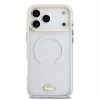 Lacoste IML Shockproof Petit Pique Gold Logo MagSafe tok, Apple iPhone 18 Pro Max - Transparent