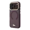Lacoste Pc/TPU Frosted Finish Gold Logo MagSafe tok, Apple iPhone 18 Pro - Burgundy