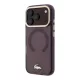 Lacoste Pc/TPU Frosted Finish Gold Logo MagSafe tok, Apple iPhone 18 Pro - Burgundy