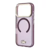 Lacoste Pc/TPU Frosted Finish Gold Logo MagSafe tok, Apple iPhone 18 Pro - Burgundy