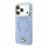 Lacoste IML Shockproof Petit Pique Gold Logo MagSafe tok, Apple iPhone 18 Pro - kék