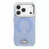Lacoste IML Shockproof Petit Pique Gold Logo MagSafe tok, Apple iPhone 18 Pro - kék