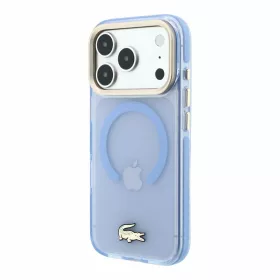   Lacoste IML Shockproof Petit Pique Gold Logo MagSafe tok, Apple iPhone 18 Pro Max - kék