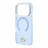 Lacoste IML Shockproof Petit Pique Gold Logo MagSafe tok, Apple iPhone 18 Pro Max - kék