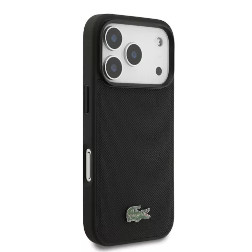 Lacoste Iconic Petit Pique MagSafe tok, Apple iPhone 18 Pro - fekete