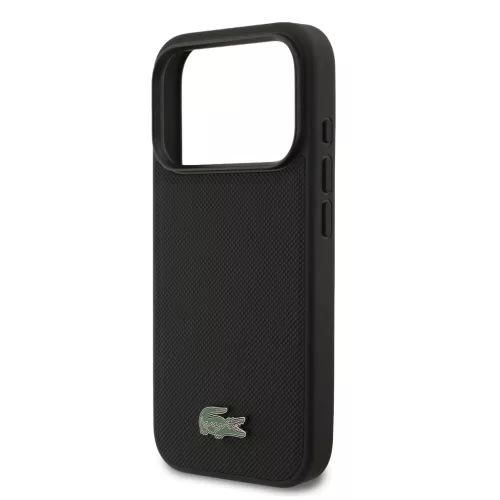 Lacoste Iconic Petit Pique MagSafe tok, Apple iPhone 18 Pro - fekete