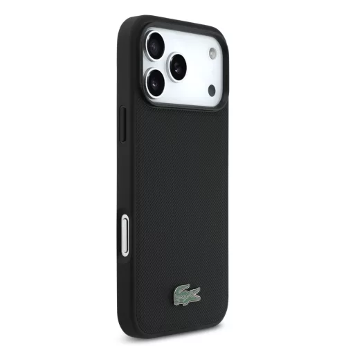 Lacoste Iconic Petit Pique MagSafe tok, Apple iPhone 18 Pro Max - fekete