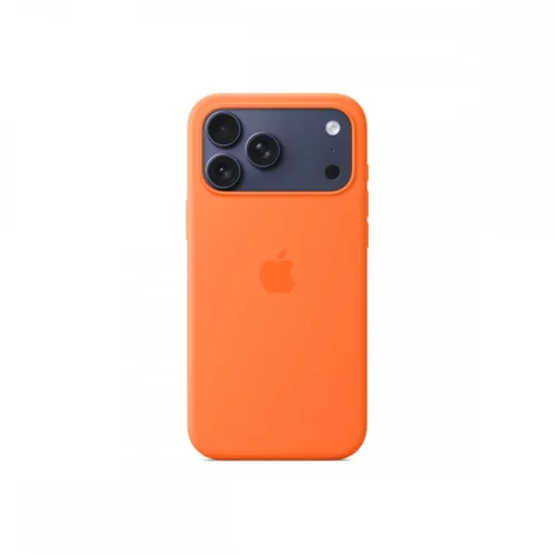 Apple iPhone 17 Pro Max MagSafe-rögzítésű narancs szilikontok