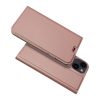 iPhone 15 Pro oldalra nyíló tok,Rosegold