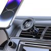 Elforgatható mágneses autós telefontartó szellőzőrácsra, Fekete