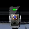 Autós telefontartó szellőzőrácsra wireless töltő funkcióval,átl.