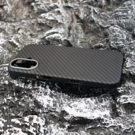 Aramid karbon tok, iPhone 16, Fekete