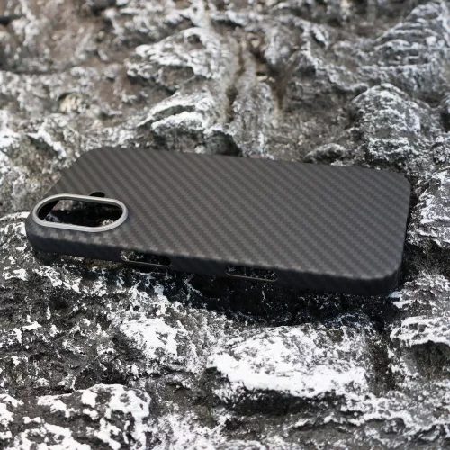 Aramid karbon tok, iPhone 16, Fekete