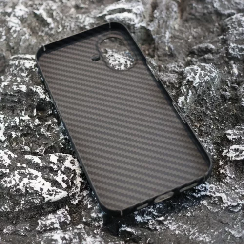 Aramid karbon tok, iPhone 16, Fekete